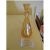 Image 1 : VINTAGE PEACH LUSTER DECANTER AND STOPPER 10” TALL