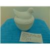 Image 1 : 5” AVON MILK GLASS NESTING CHICKEN TRINKET DISH