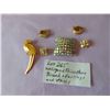 Image 1 : RHINESTONE BROOCH AND EARRINGS AND OTHERS