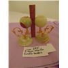 Image 2 : 2 ONYX MARBLE CANDLE HOLDERS
