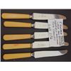 Image 3 : 5 VINTAGE BAKELITE HANDLED WADE & BUTCHER KNIVES