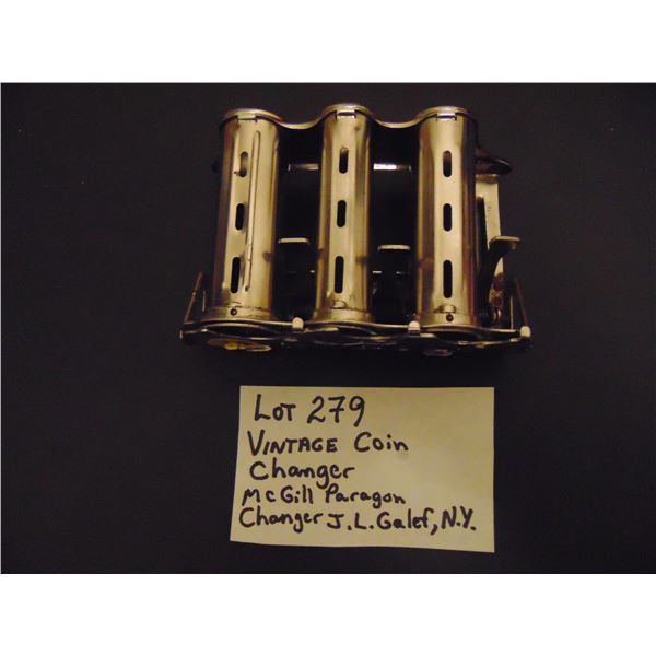 VINTAGE MC GILL PARAGON COIN CHANGER