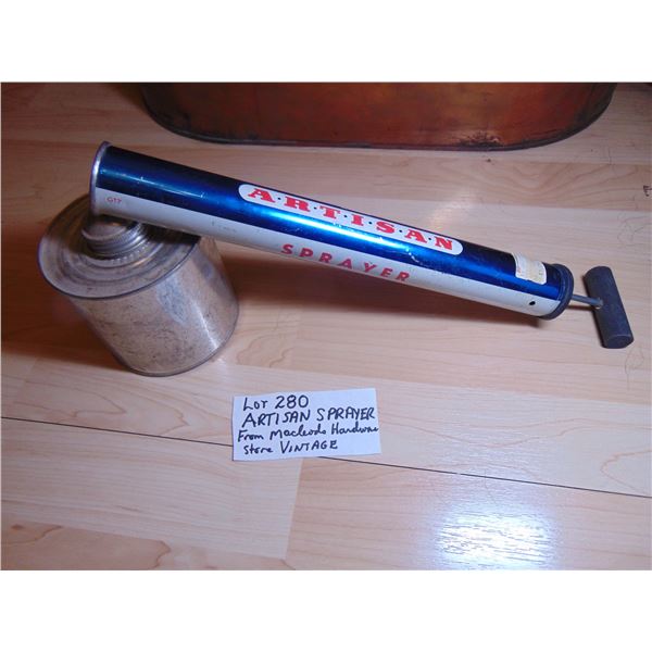VINTAGE SPRAYER FROM MCCLEODS HARDWARE STORE