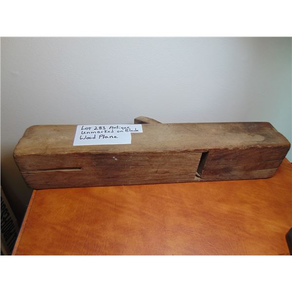 UNMARKED ON BLADE VINTAGE WOOD PLANE
