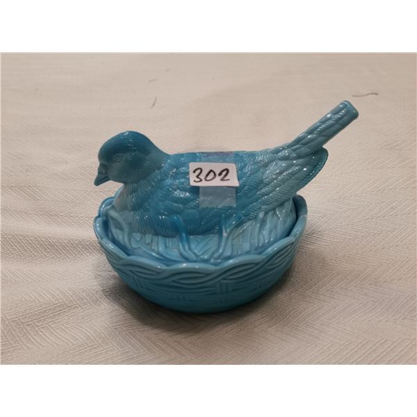 Dove on a nest, blue - 6 X 5