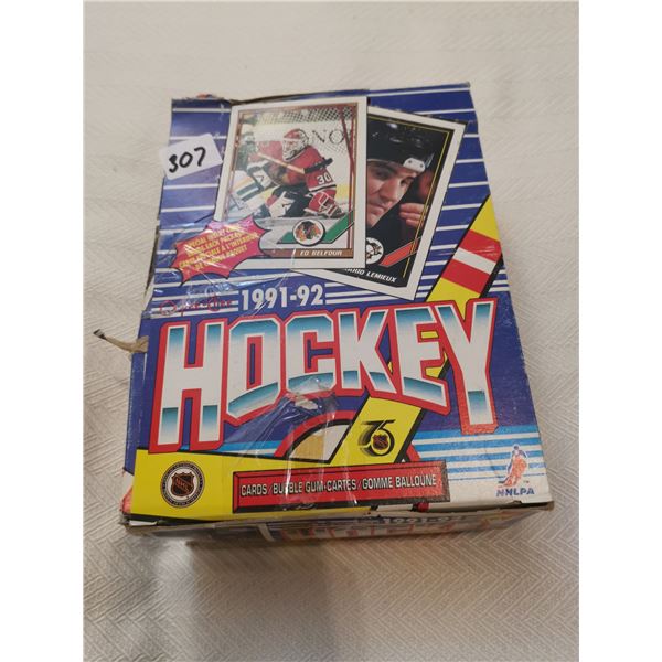 1991-92 O-Pee-Chee full box hockey cards with gum