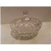 Image 2 : Crystal bowl with lid 5" X 8" X 7"