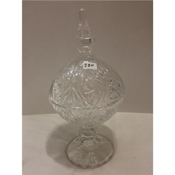 Crystal candy dish 6" X 12"