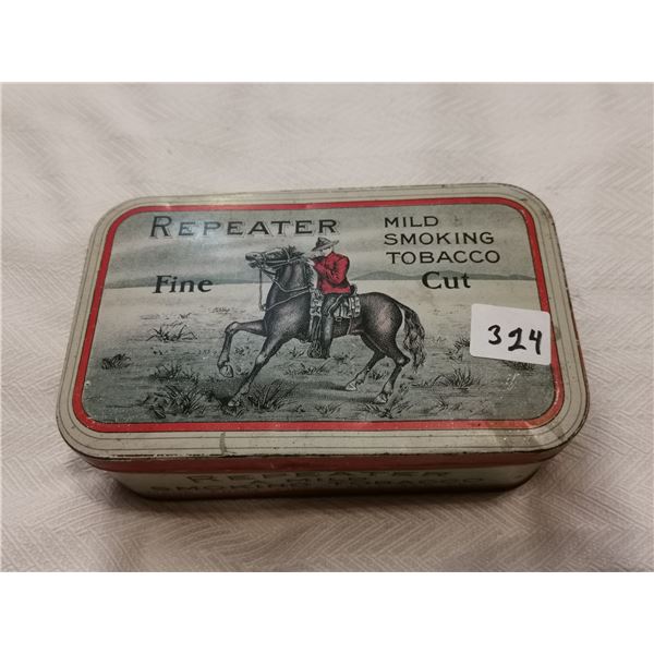 Repeater tobacco tin 3.5" X 3"