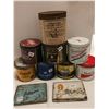 Image 1 : 10 tobacco tins