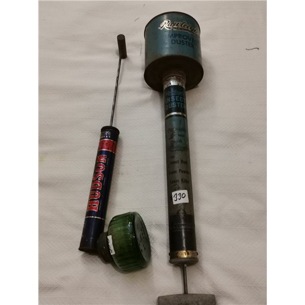 Rawleighs insect duster & Hudson spray bottle