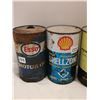 Image 4 : Shell zone antifreeze Esso John Deere oil tins Turbo oil full