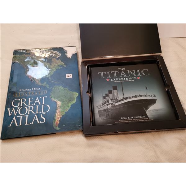 The Titanic & Great World Atlas books