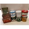 Image 1 : 9 tobacco tins
