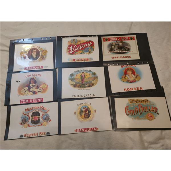 19 different cigar labels