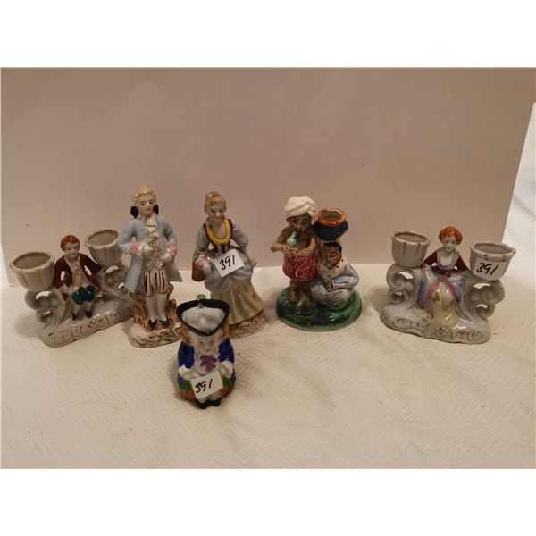 6 pieces Occupied Japan figurines