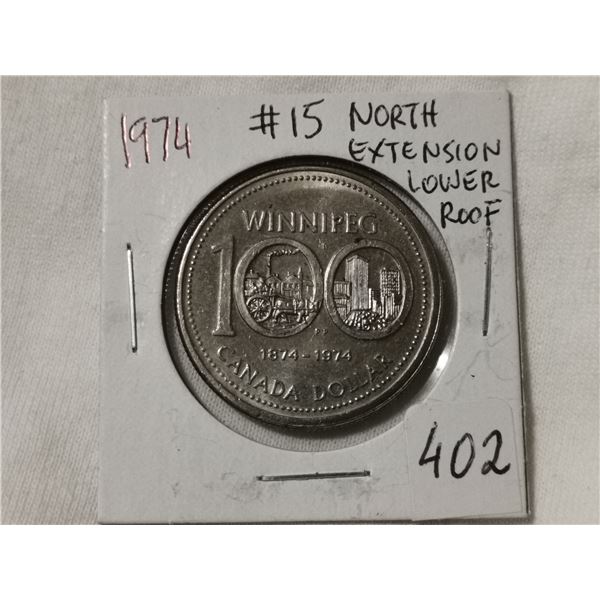 #15 North extension lower roof 1974 dollar