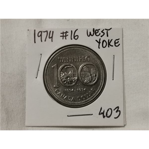 #16 West Yoke 1974 dollar