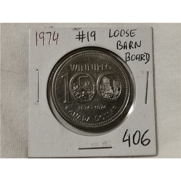 #19 loose barn board 1974 dollar