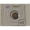 Image 1 : 1897 narrow 8 silver 5 cent