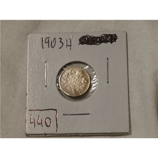 1903H silver 5 cent