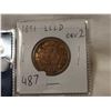 Image 1 : 1891 LLLD obv 2 one cent