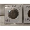 Image 2 : 1909 & 1910 one cent coins