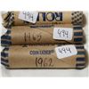 Image 2 : Full rolls of 5 cent coins, 1962, 64, 65, 67