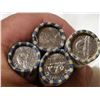 Image 4 : Full rolls of 5 cent coins, 1962, 64, 65, 67