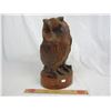 Image 1 : Large Carved Owl 14 inches high Leslie Borle Alberta Canada