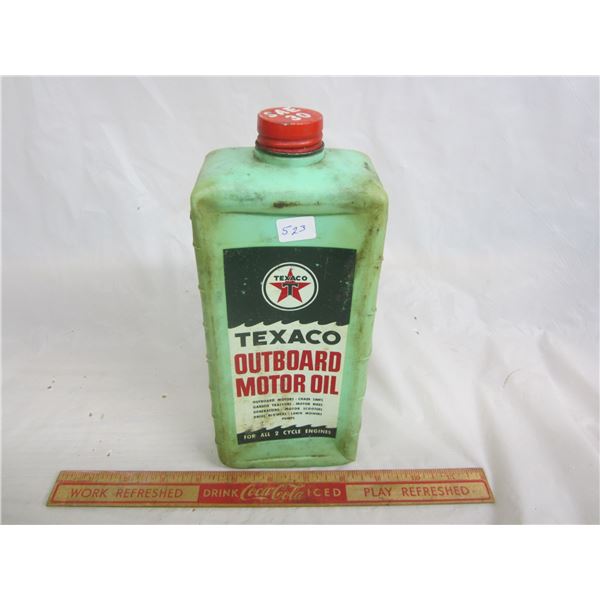 Texaco Outboard Oil empty