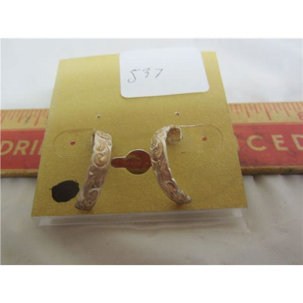 Gold Wash on Sterling Set of Ear Rings