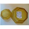 Image 3 : 637 AMBER OCTAGONAL CHIP DISH SET