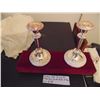 Image 3 : 658 MIKASA CAKE SERVING SET & 8” SILVERTONE CANDLESTICKS