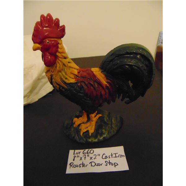 660 CAST IRON ROOSTER DOORSTOP