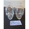 Image 1 : 669 2 EMPTY 750ML CRYSTAL SKULL VODKA BOTTLES