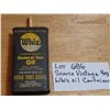 Image 2 : 686 VERY SCARCE VINTAGE 4 OZ WHIZ GENERAL OIL TIN