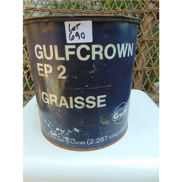 690 GULF: GULF CROWN EP 2 5 LB GREASE TIN