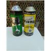 Image 1 : 695 TWO VINTAGE POLARIZED PYROIL A & B ADDITIVE TINS