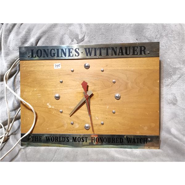 Vintage longiness clock, 20" X 15"