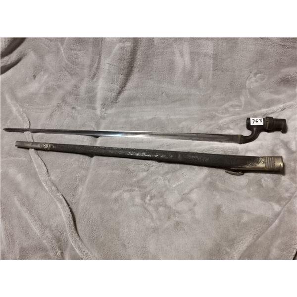 1800's unknown tripod bayonet 22" blade
