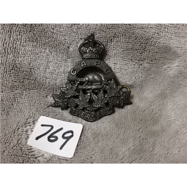 CAPC overseas kings crown badge