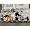 Image 1 : 16 small animal ornaments, glass & other