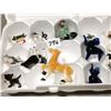Image 3 : 16 small animal ornaments, glass & other