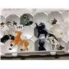 Image 4 : 16 small animal ornaments, glass & other