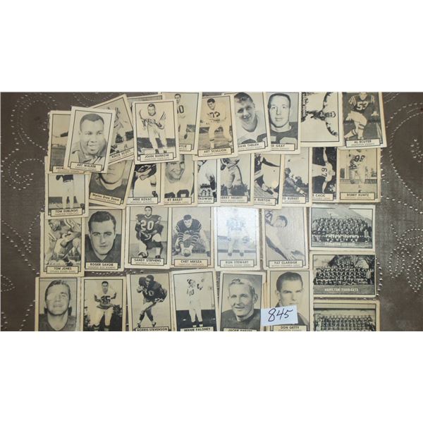 1962 Topps CFL Lot of 38 Cards