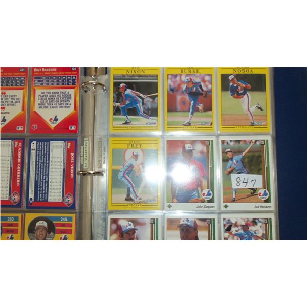 Lot of 100 Montreal Expos Cards