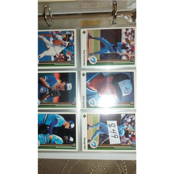 Lot of 100 Toronto Blue Jay cards