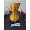 Image 1 : 863 9” Carmel coloured red clay blue mountain pottery vase