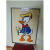 Image 1 : 868 17.5X24.5 VINTAGE DONALD DUCK FRAMED STRING ART